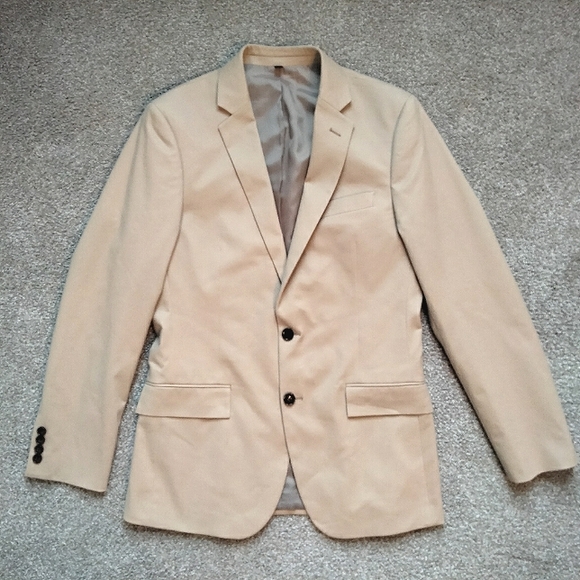 NWT 42R J.Crew Factory Thompson University Blazer TruTemp Khaki Twill Sport Coat - Picture 14 of 15